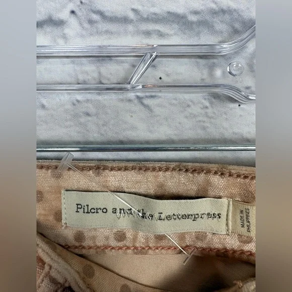 Anthropologie Pilcro Velvet Polka Dot High-Rise Skinny Ankle size 29 - Picture 6 of 8